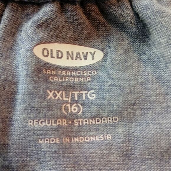 (3/$20) Old Navy heathered blue blouse - Picture 7 of 7